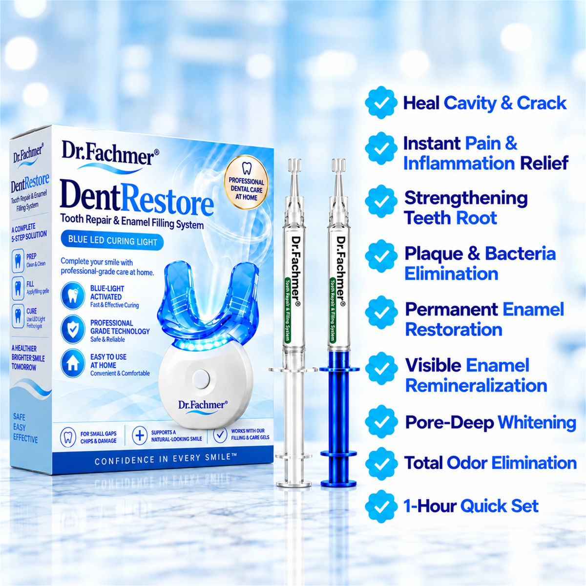 Dr.Fachmer®🎯 DentRestore Tooth Repair & Filling System🌱🌱🌱