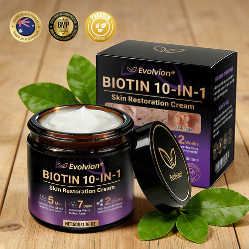 Made and Shipped from Australia ✨ Evolvion® Biotin 10-in-1 Skin Restoration Cream 🚀