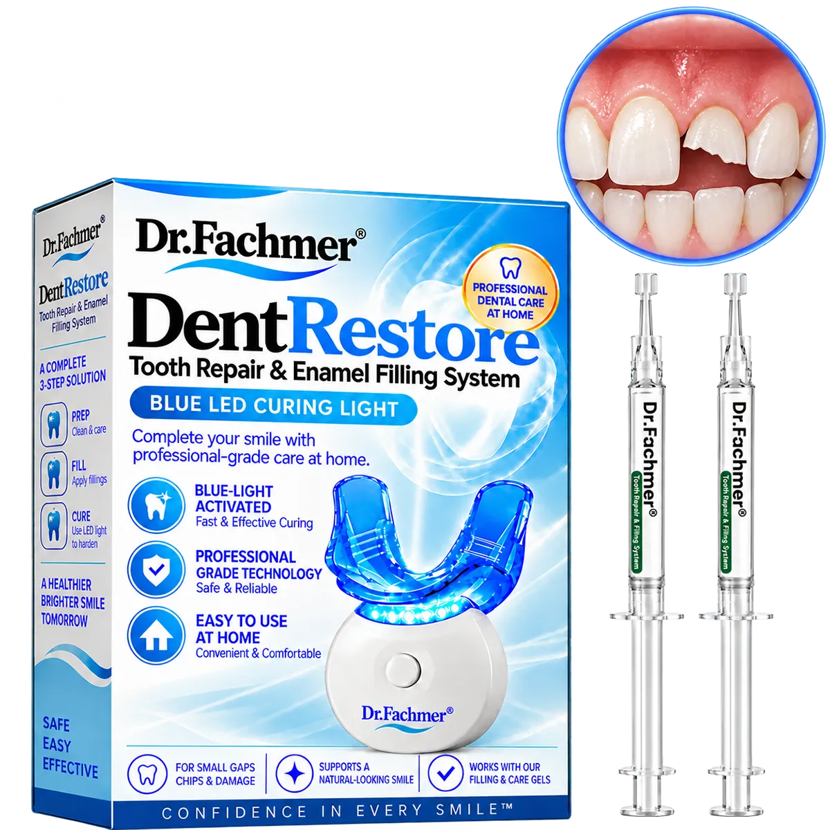 Dr.Fachmer®🎯 DentRestore Tooth Repair & Filling System🌱🌱🌱