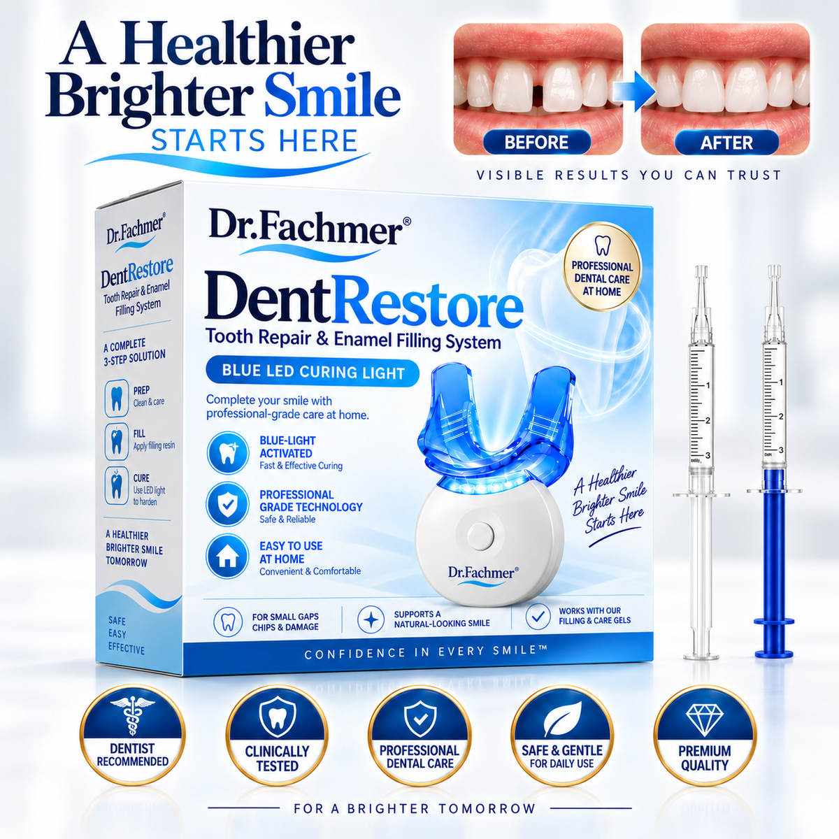 Dr.Fachmer® DentRestore Tooth Repair & Filling System🎯