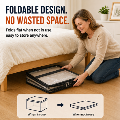 📦lovyanocosh® Large Heavy-Duty Thick Plastic Clear Storage
