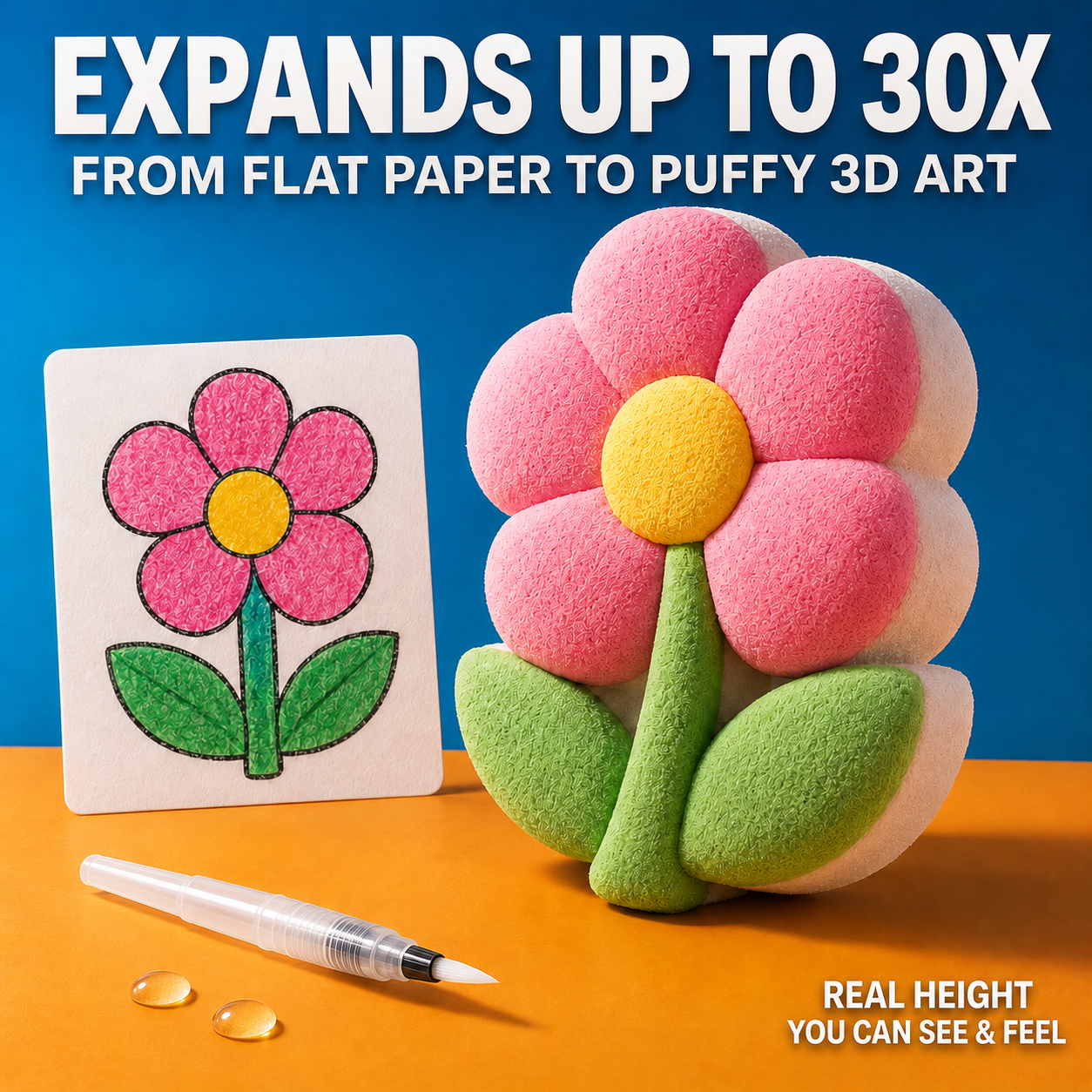 IEY® 3D Puffy Texture Paper🍔